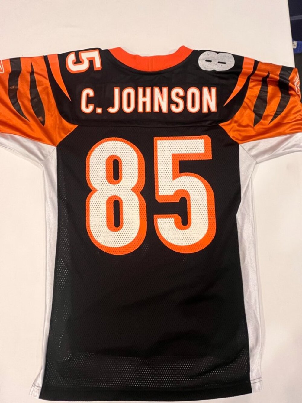 Vintage Reebok NFL Chad Johnson Cincinnati Bengals #85 Jersey Mens Small Black